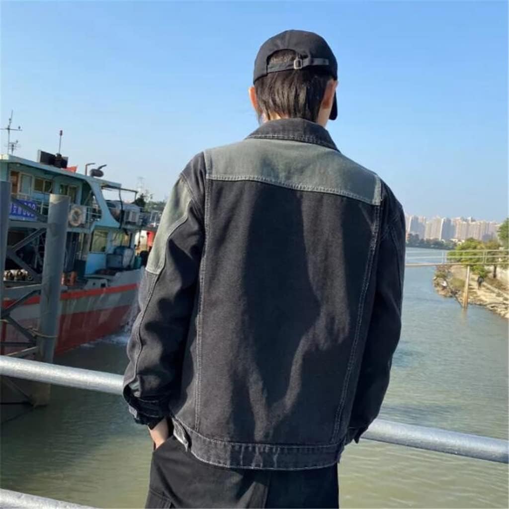 Jacket Coat Tooling Boys Spring And Autumn Korean Men's Denim(XL code)