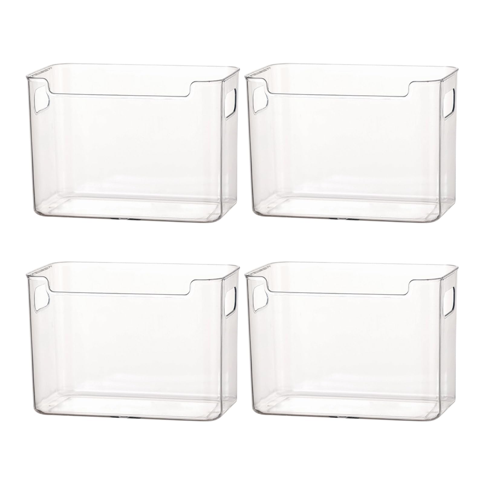 Storage Box Clear Stackable Containers Durable PET with Open Top Organizer for Freezer And Fridge