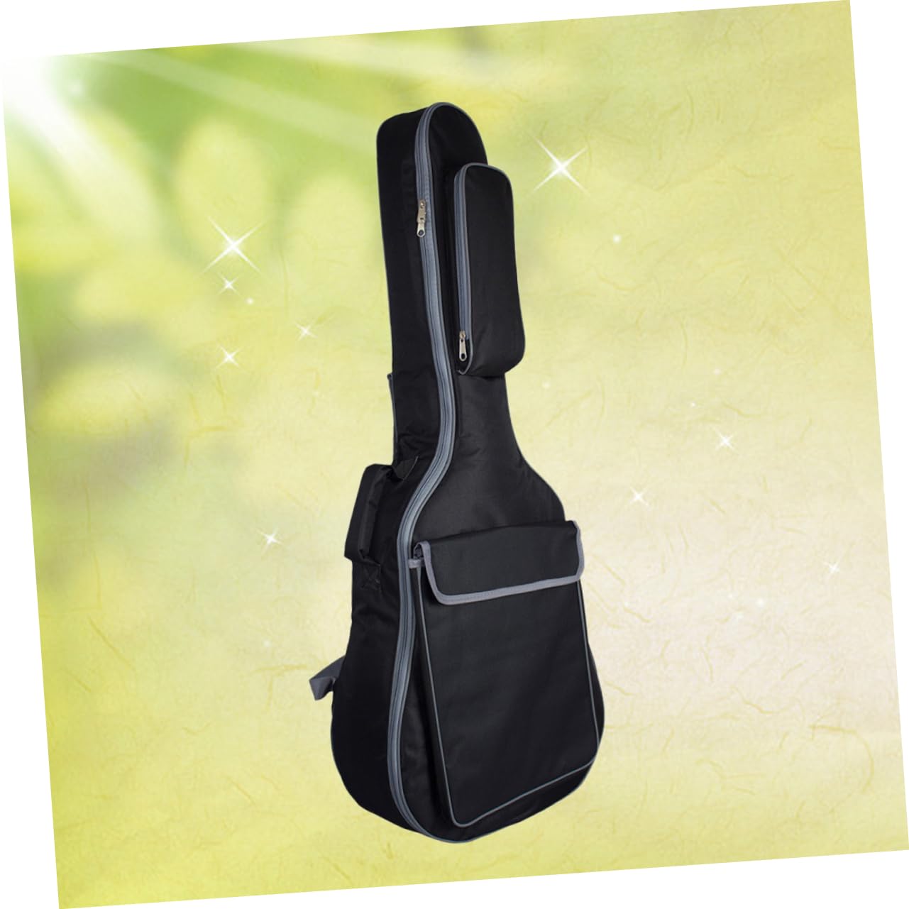 Gitarrentasche für Akustikgitarre mit Doppelten Gepolsterten Gurten aus Nylon 41 Zoll Robuster Schutz und Bequemer Rucksack für Sicheren Transport
