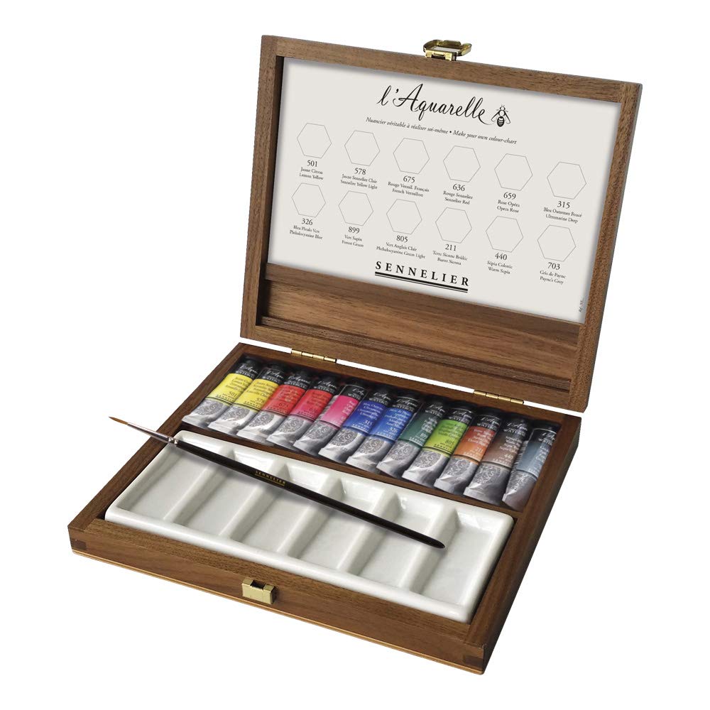 SENNELIER COFFRET NOYER 12 TUBES 10ML