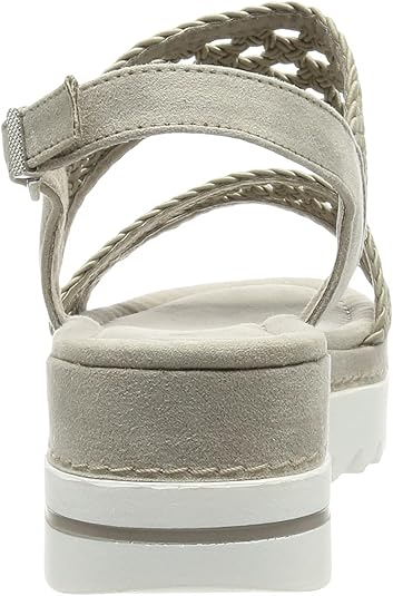 Chanclas Marco Tozzi Para Mujer, Talla 36 - Cuña, Mezcla De Piel Y Sintético, Estilo Elegante