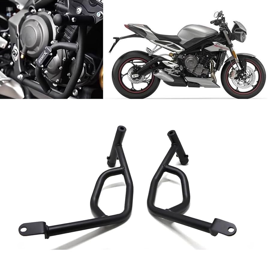 カーボン　タンクプロテクター　トライアンフ　ストリートトリプル 中華製 カーボンタンクエッジガード のパーツレビュー