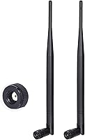 Vista 1 de Bingfu Antena 4G LTE RP-SMA 5dBi (paquete de 2) para cámara de rastro – para cámara de juego celular, caza de vida silvestre y cámara de seguridad
