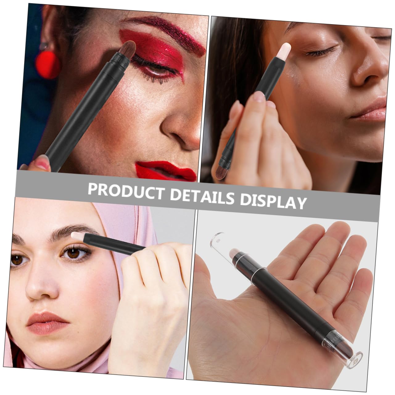 Didiseaon Dual Ended Makeup Brush Set for Eye Shadow Eye Shadow Pencil Brush Set for Women Easy to Apply