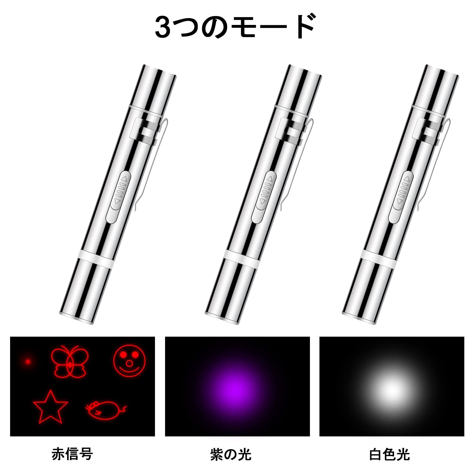 Amazon | Osznmmg 猫 おもちゃ 7in1多機能 LEDライト ポインター 猫