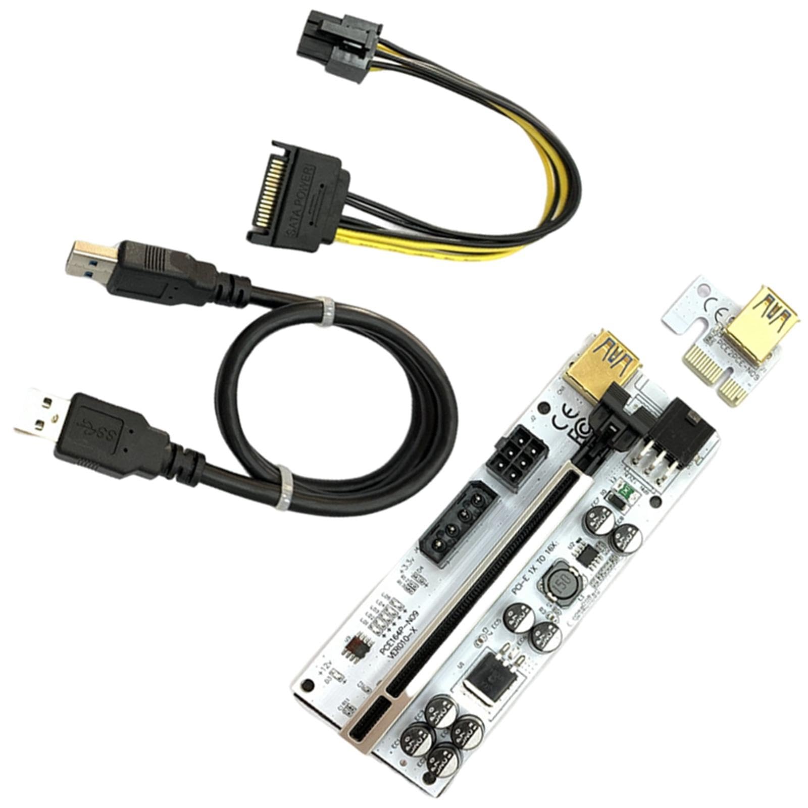 Ver010-X Pci-E Riser Card 1x to 16x Extender GPU Mining Black Slot Cable-image-42