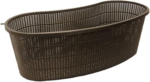 Miniatura 3 de PondH2o - Cesta de plástico con forma de riñón de malla ranurada para plantas acuáticas, 17 pulgadas (17.3 in), paquete de tres (3), perfecto para