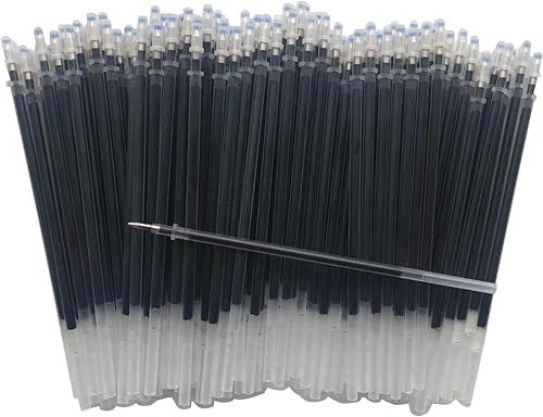 Recambio de bolígrafo de gel de 0.020 in, 100 repuestos de bolígrafo de gel, negro, repuesto de bolígrafo de 0.020 in, repuesto de tamaño universal