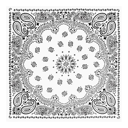 Image of 27.5 * 27.5 inches Oversize Bandana Scarf with Star Concho, Handmade Leather Square Scarf Buckle Ring, Gifts for Men