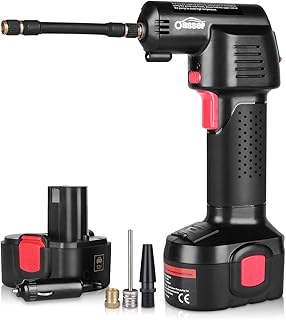 Compressore Aria Portatile Auto Oasser Pompa Elettrica Ricaricabile con Schermo LCD 23L/Min P2