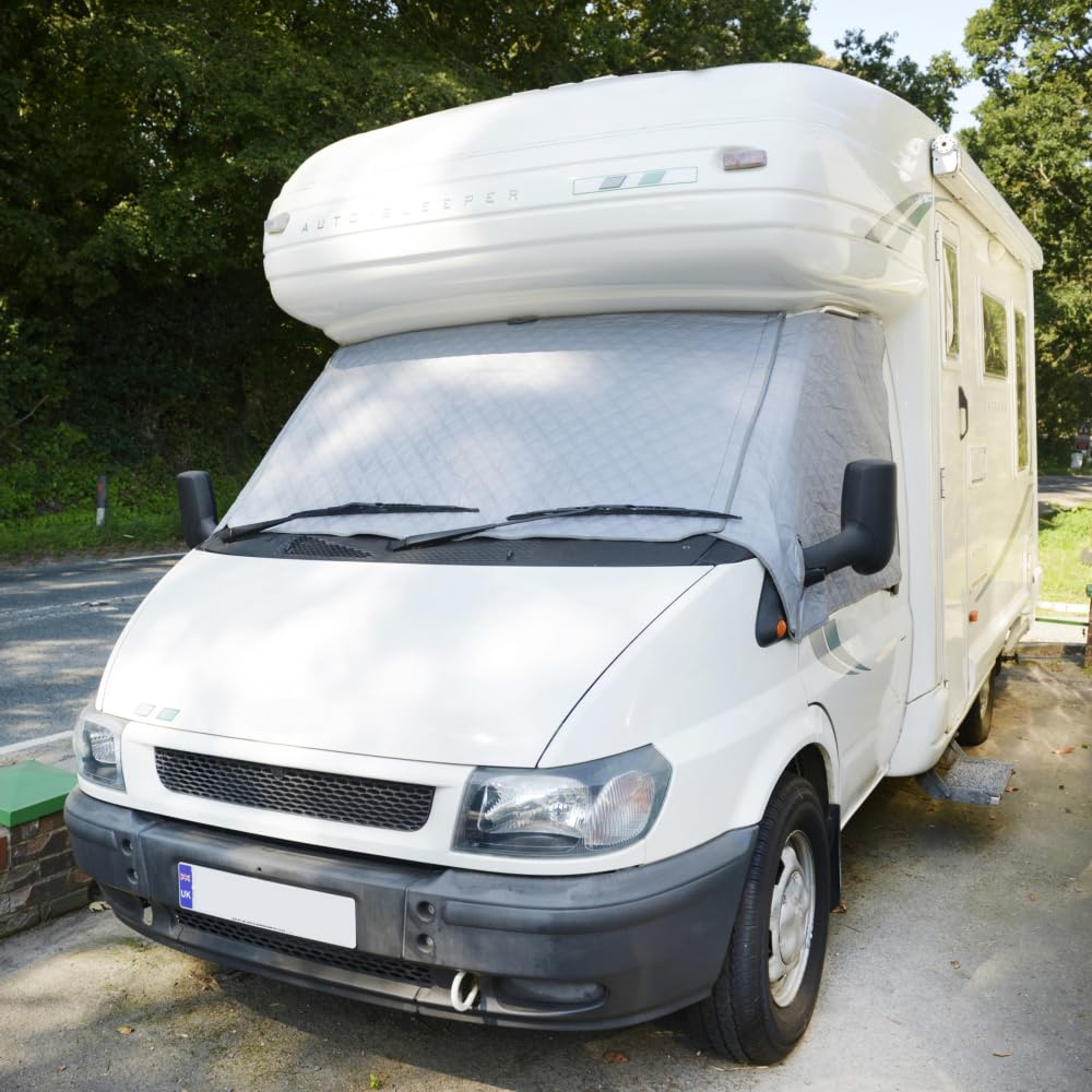 UK Custom Covers TSW904GREY Housse thermique d'enveloppement pour pare-brise Gris - Compatible avec Ford Transit Van 2000-2013