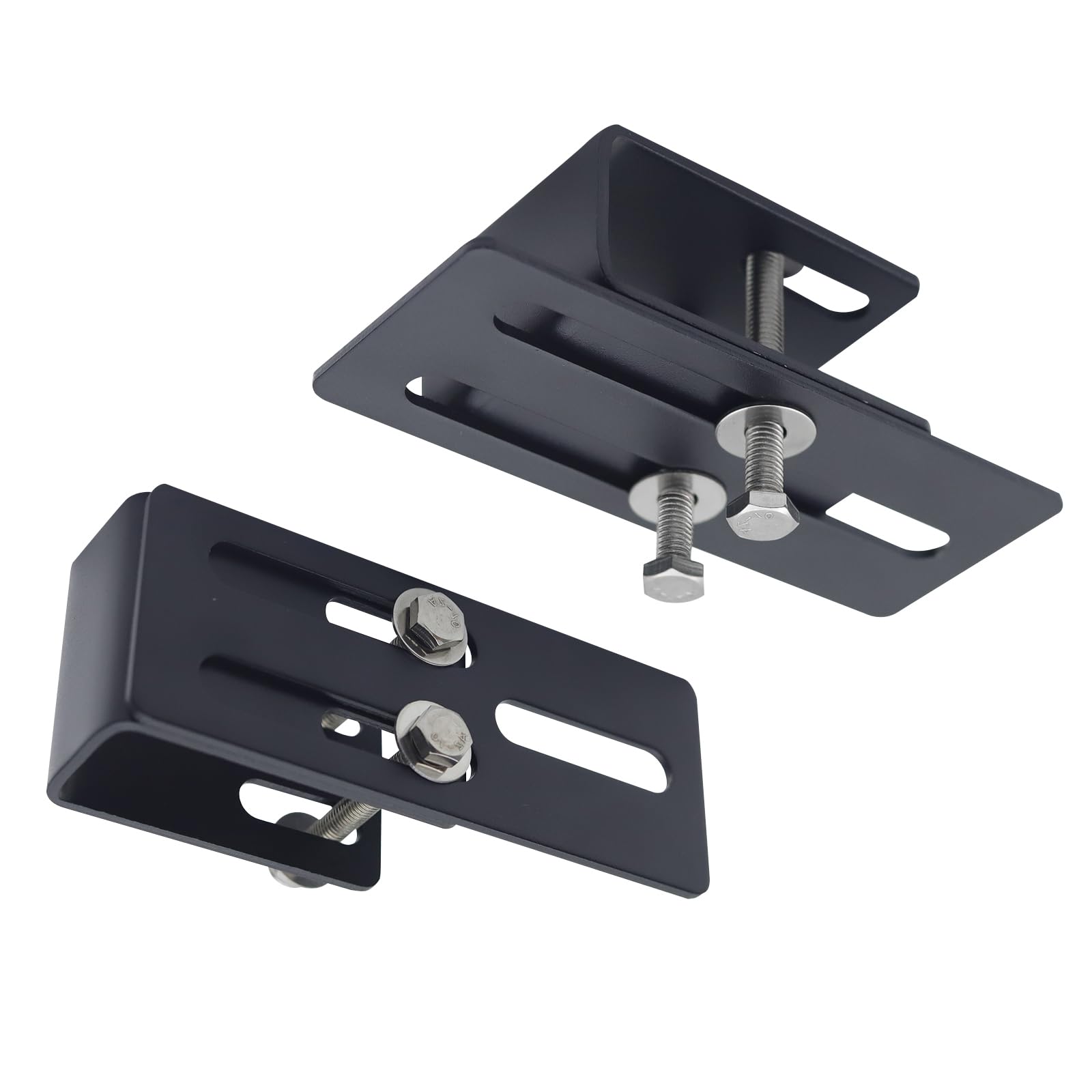 Biqing 2pcs Roof Rack Light Bar Brackets Universal Off Road Luggage Rack Adjustable 150-208MM Roof Rack Light Bracket for SUV Off-Road - Image 4