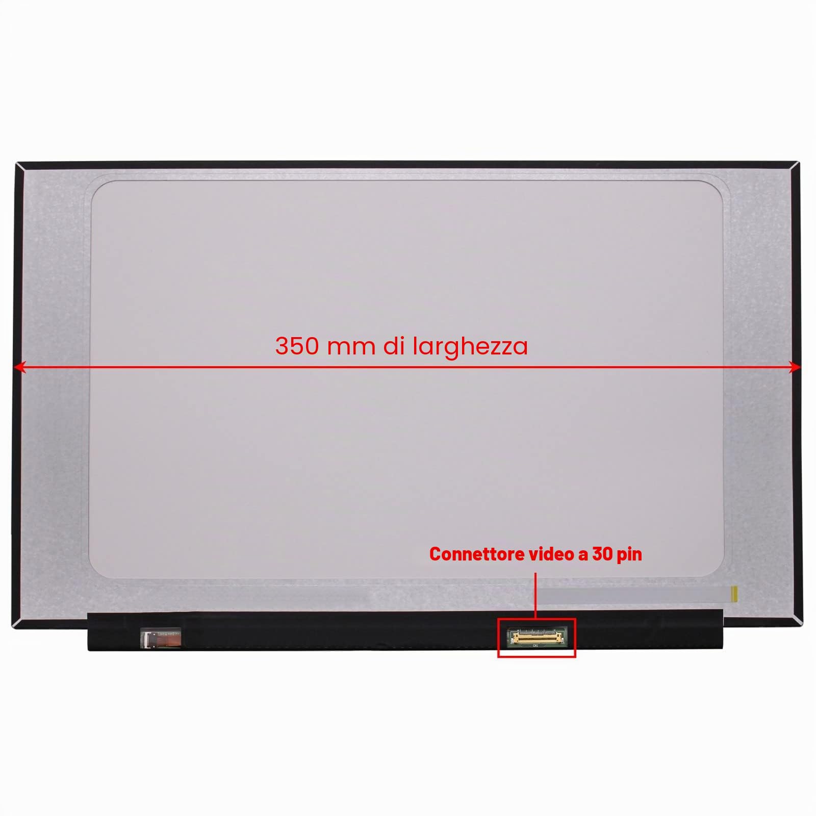 Nuovo schermo compatibile con HP 250 G9 Laptop 15.6" FHD 1920x1080 IPS Display Panel- Nessuna staffa