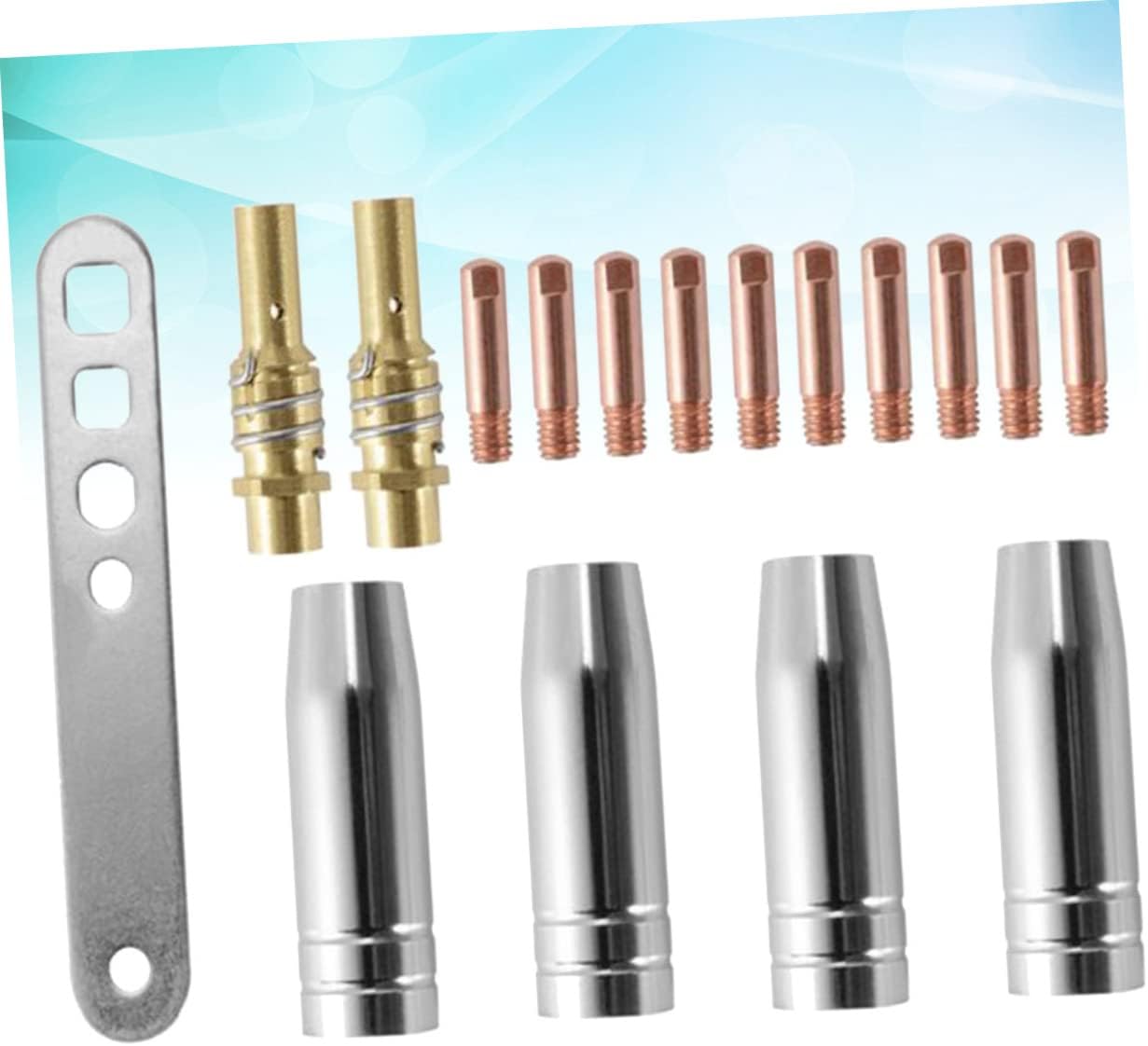 1set Electric Welding Accessories Kit for Mbak Torch Welding Nozzle Connecting Rod and Gas Shielded Torch Handle for and Compatible Models