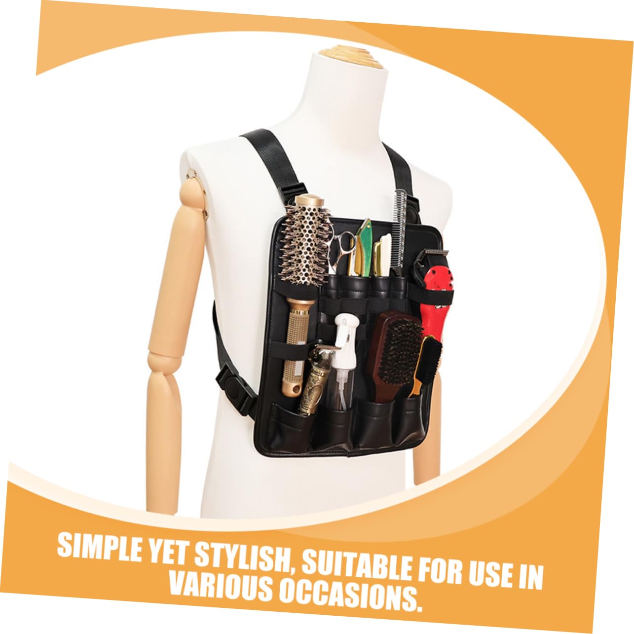 VICASKY Sac à Ciseaux de Coiffure Étui pour Outils de Coupe Sac de Rangement pour Ciseaux et Accessoires de Coiffure