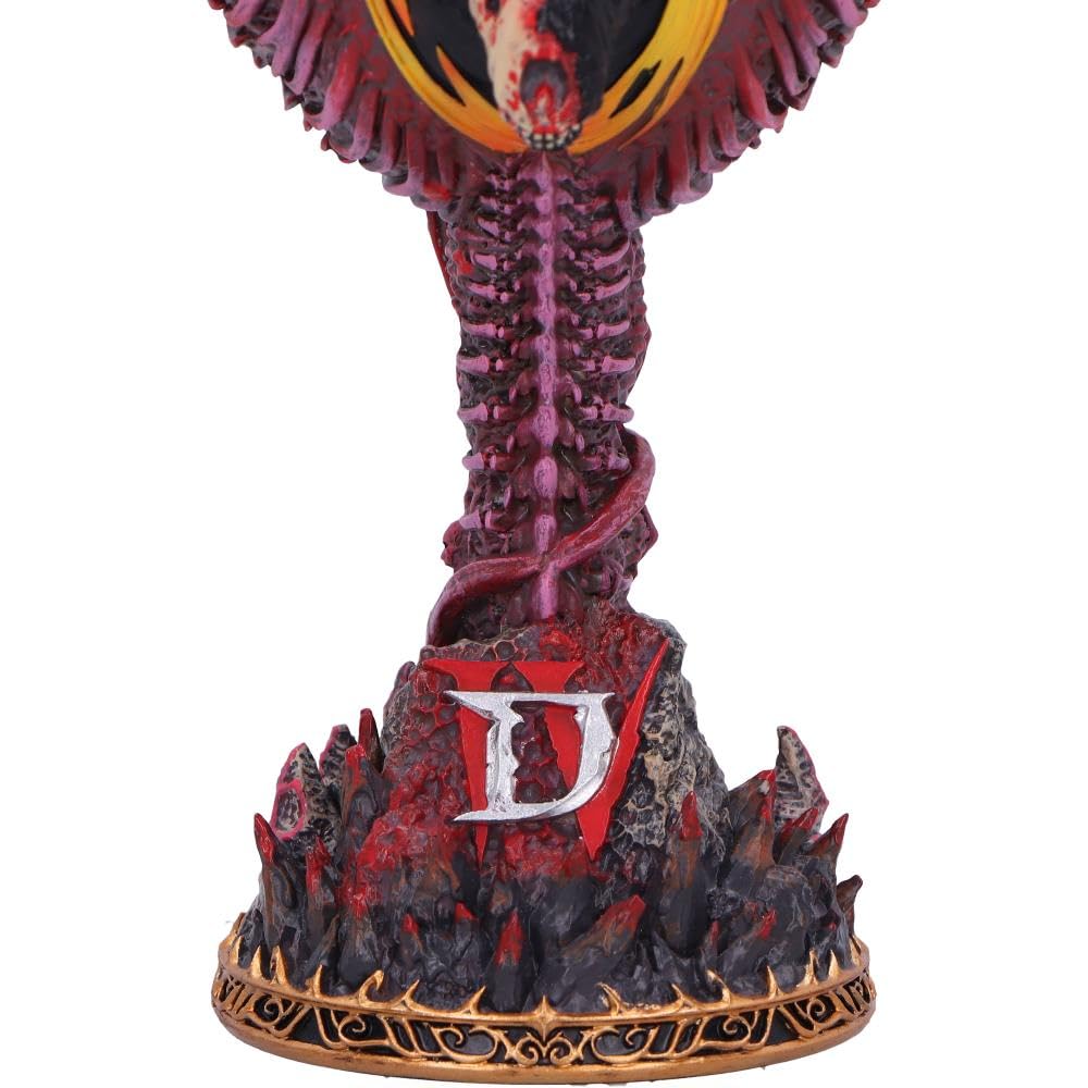 Nemesis Now Diablo IV Mephisto Calice, Dark Fantasy Drinkware, Merchandise e regali Diablo IV da collezione