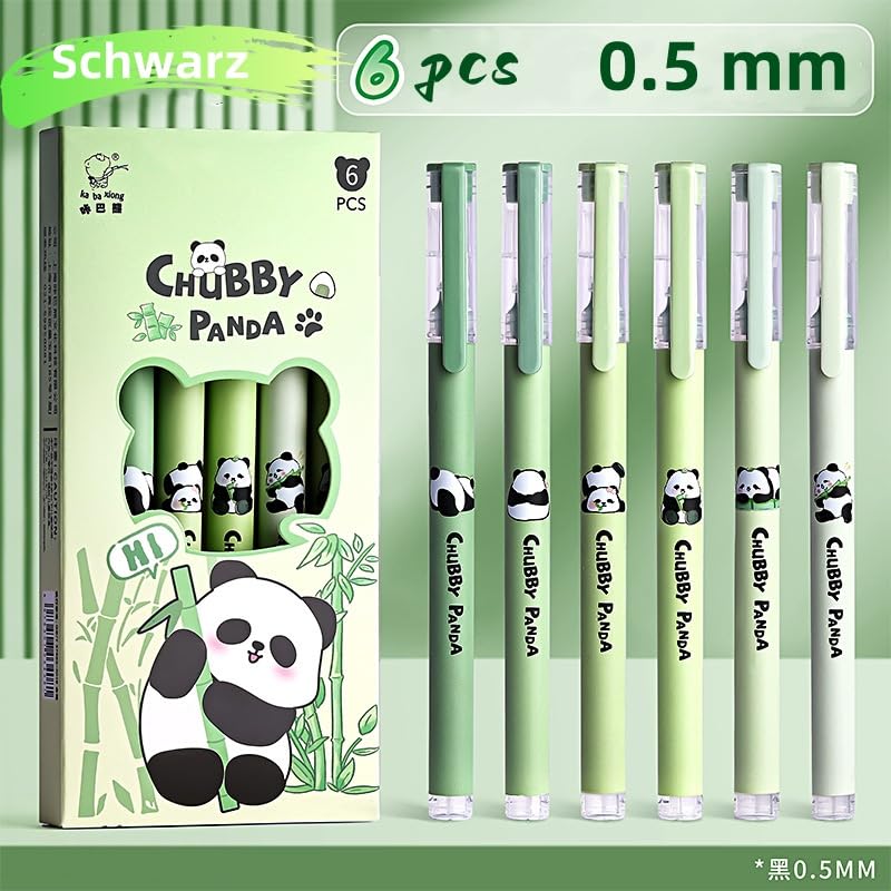 YYaaloa 32 Niedliche Gelschreiber Regenbogen-Set | 0,5 Mm, Schwarze Tinte | Kawaii-Stifte Für Schule, Büro & Geschenke