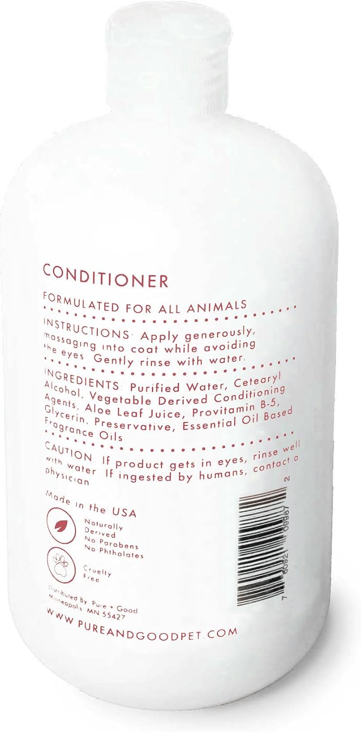 Shampoo and Conditioner Set, Formulated for All Pets, Gentle and Cleansing, Made in The USA, Cruelty Free, 16 fl oz (Sandalwood + Cocon)