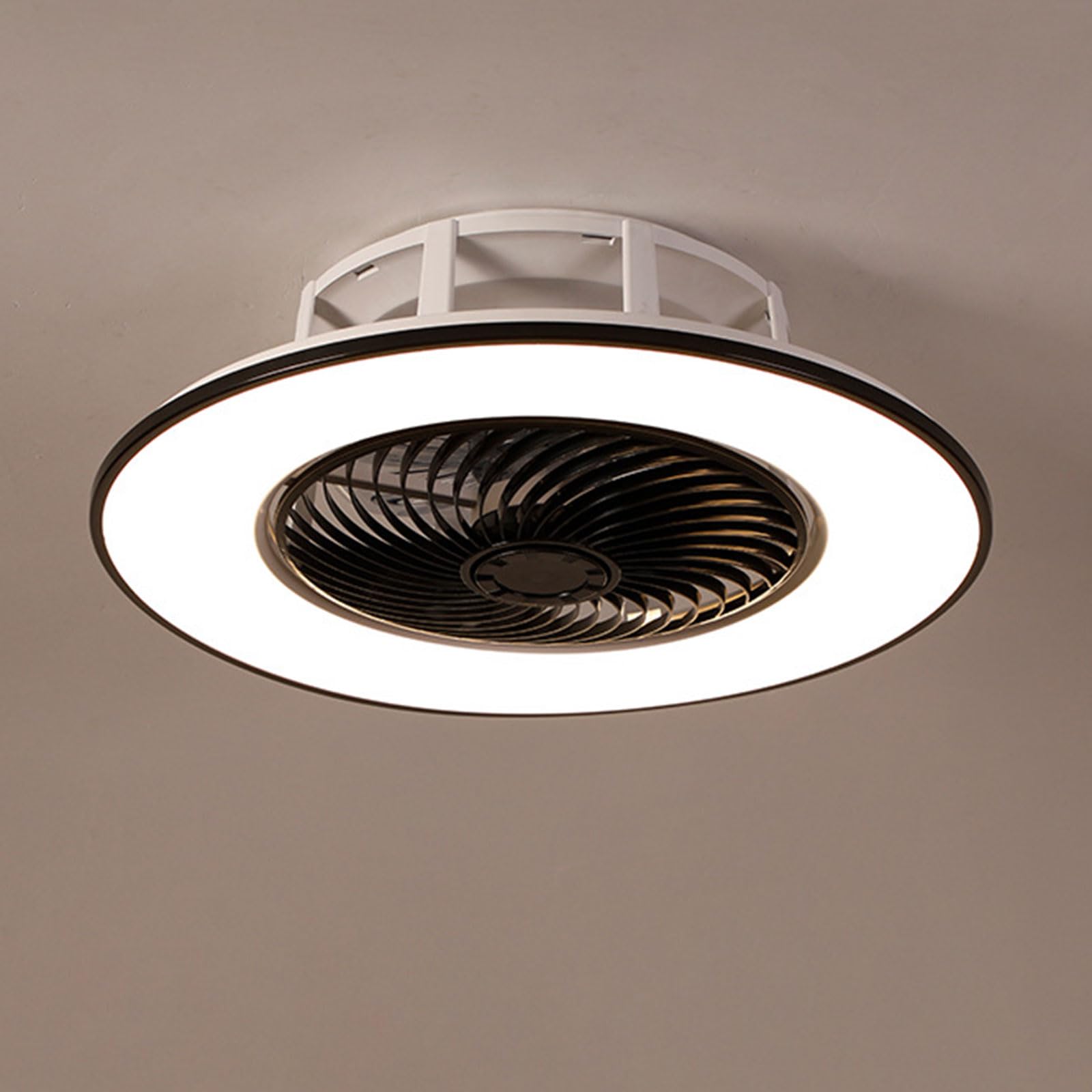 KXEcoLife 48W LED Ceiling Light Fan Lighting Remote 3 Speeds Fans with 22in Modern Indoor Mute for Bedroom Dining Room Living