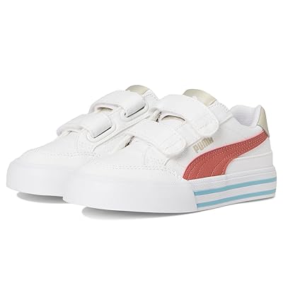 PUMA Kids Court Classic Vulc Hook And Loop Shoes (Toddler/Little Kid) Kid