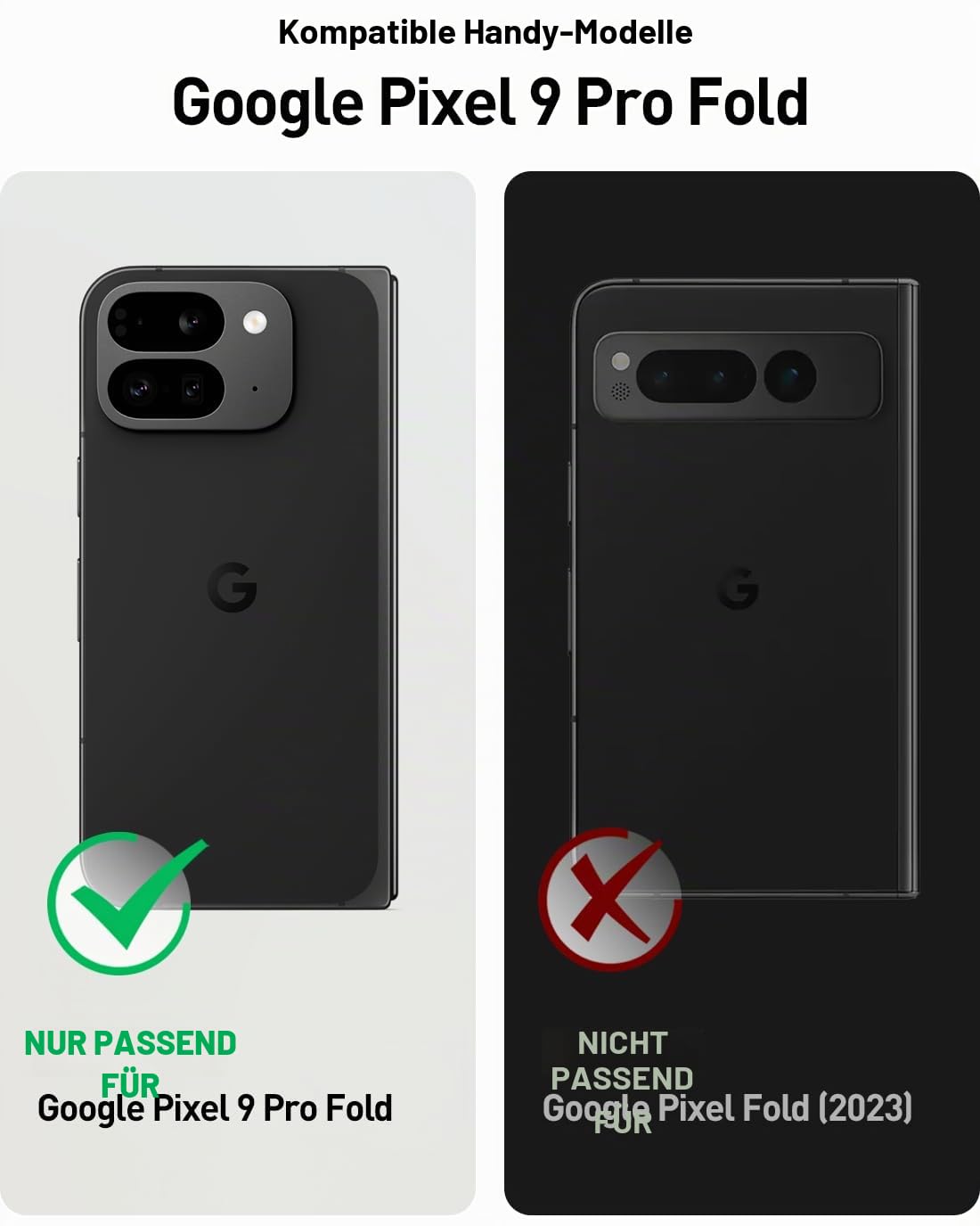 Poetic Spartan Schutzhülle für Google Pixel 9 Pro Fold 5G, Scharnierschutz, Ständer, militärischer Schutz, stoßfest, robust, mit integriertem Displayschutz, Mitternachtsblau