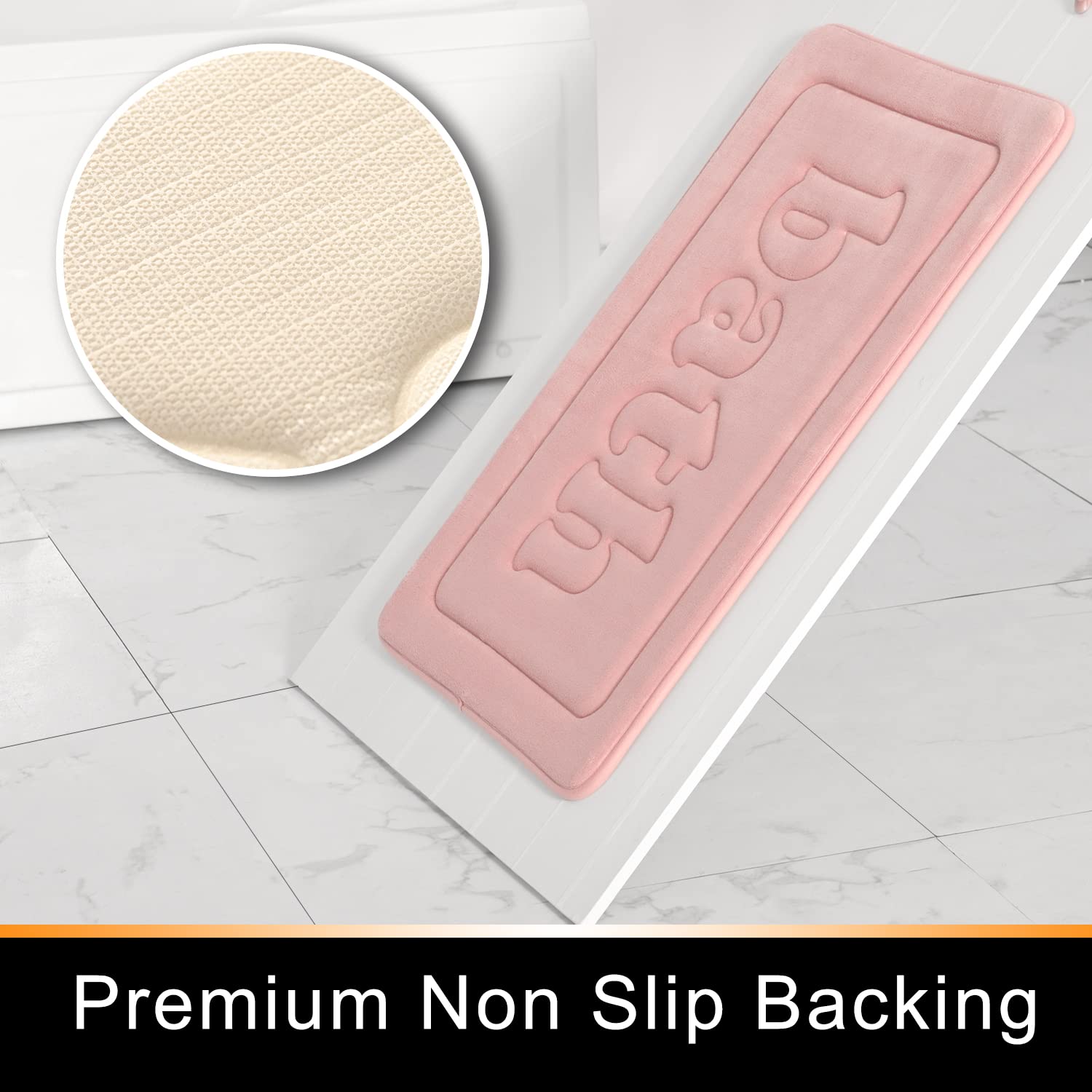 ☆メモリーフォームバスマット 90cmx60cm コーラルフリース 浴室ラグ Amazon｜uxcell メモリーフォームバスマット 90 cm x 60 cm