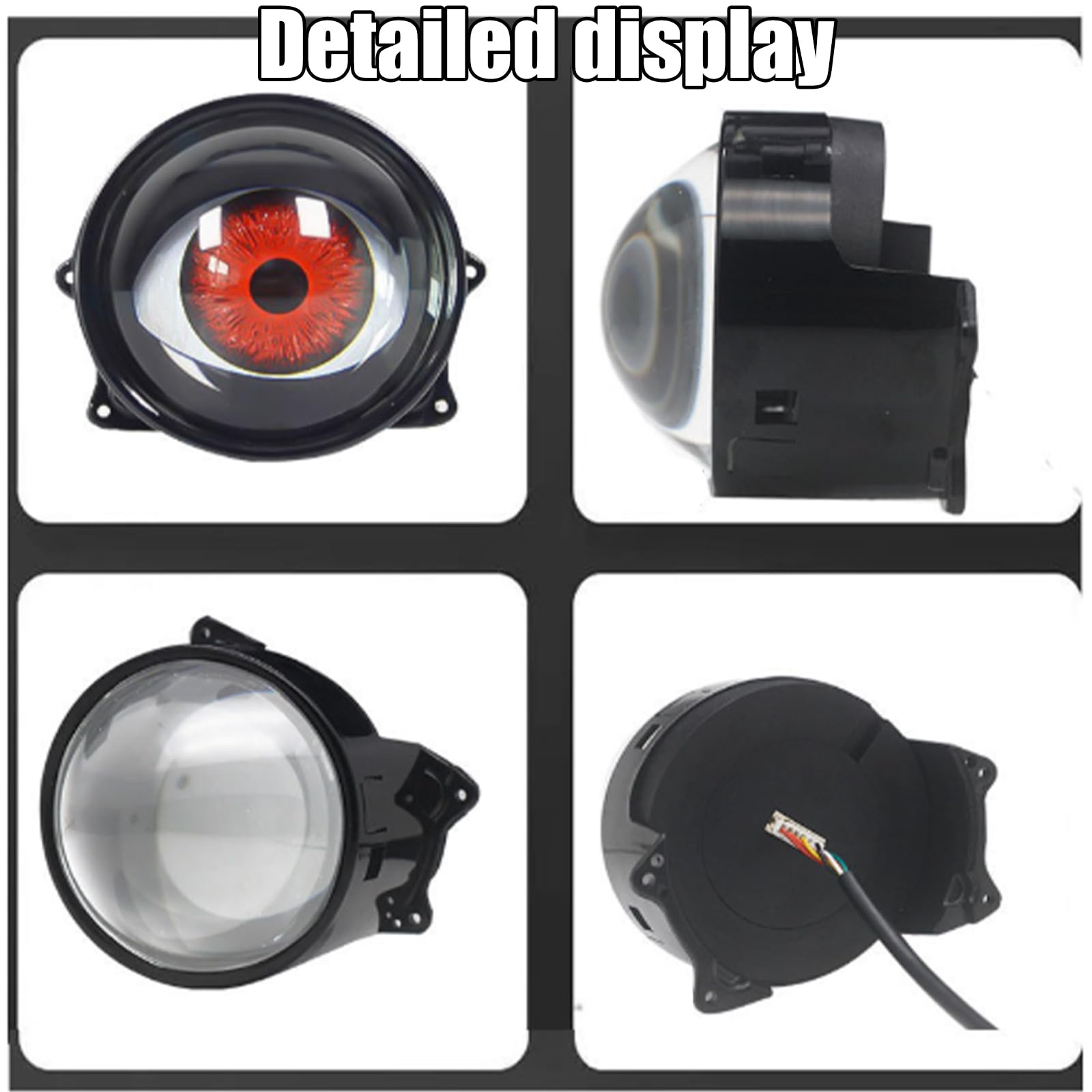 Fari Demon Eye, Fari Dinamici Demon Eye con Telecomando, Adatti per Auto, Moto E Camion