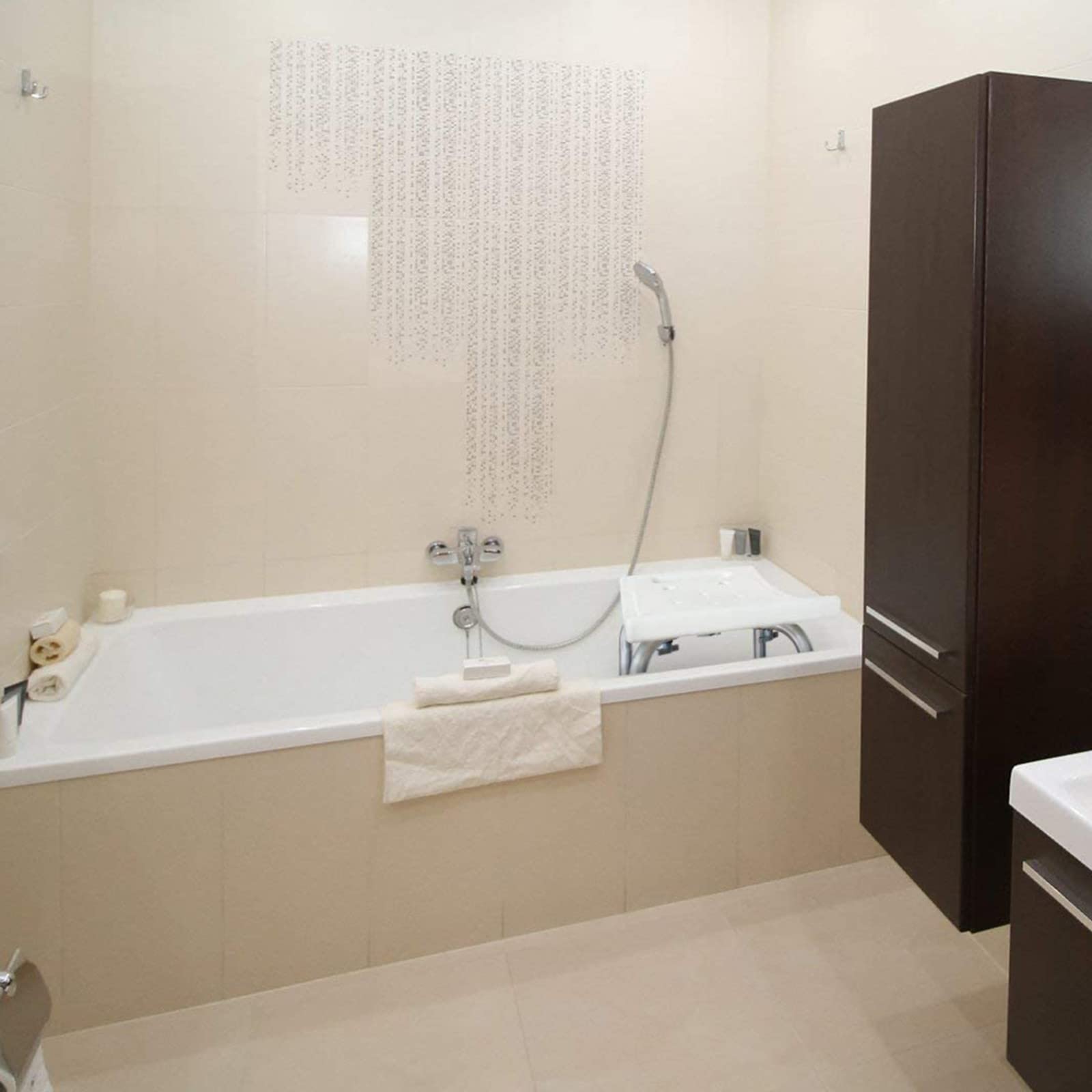 Taburete de Ducha para Ancianos,Taburete de Baño Ventosa Grande Antideslizante Silla de Ducha Asiento de Baño Ducha Sin Respaldo Ajustable en Altura 38-53cm Asiento de Ducha