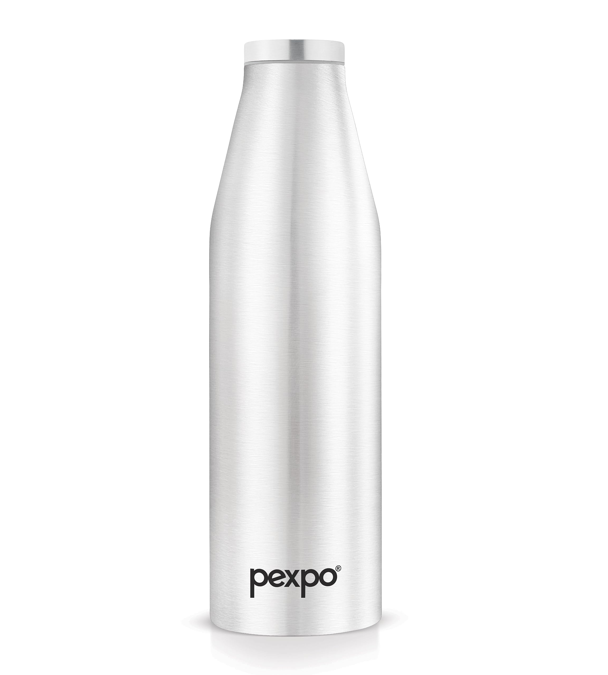 Pexpo Hot & Cold Stainless Steel Thermosteel Insulated Flask, 720ml, Silver, Ludo | BPA Free | Portable |Durable | Leak-Proof | Eco-Friendly | Home | Office | School