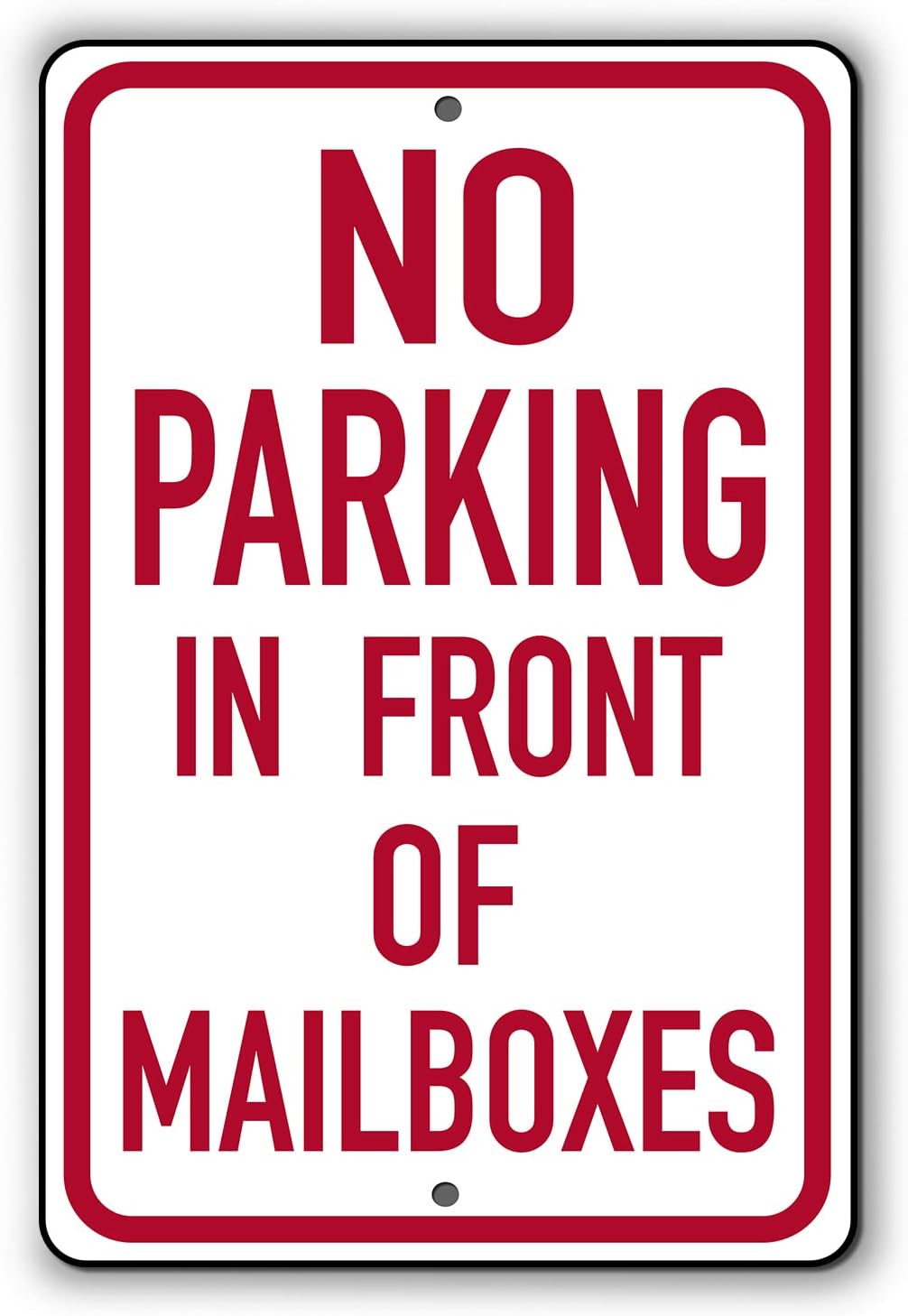 Amazon.com: Do Not Park in Front of Mailbox Sign - 12" x 8" Aluminum No ...