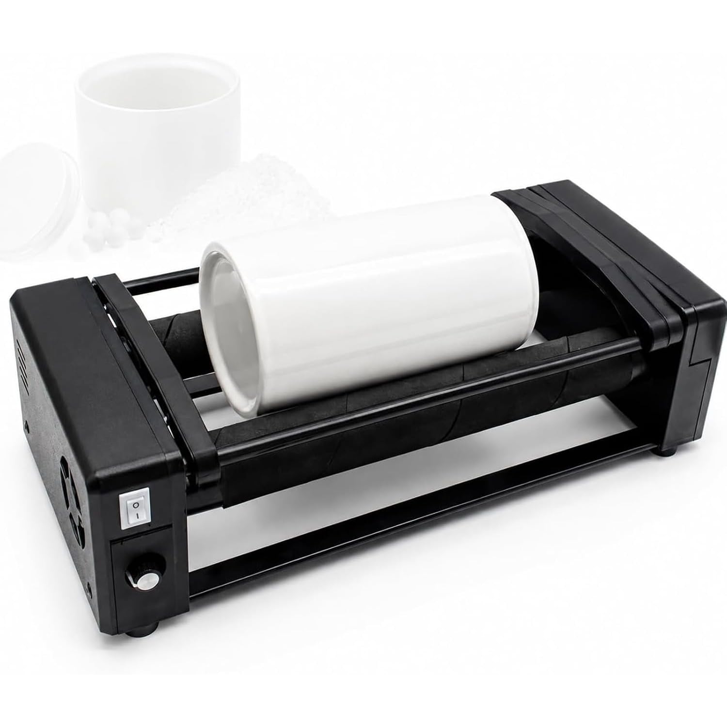 Labor-tischkugelmühle, Horizontale Kugelmühlen-poliermaschine Mit Digitaltimer, Mahlkapazität 30–150 Ml, Für Die Schmuckherstellung Und Probenvorbereitung