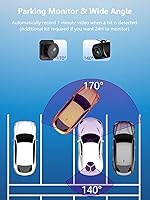 Vista 5 de Dash Cam Front and Rear, 2.5K+1080P Dual Dash Camera for Cars with 32GB SD Card, 2.45 inch IPS Screen, 2 Mounting Ways, Night Vision, WDR, Accident