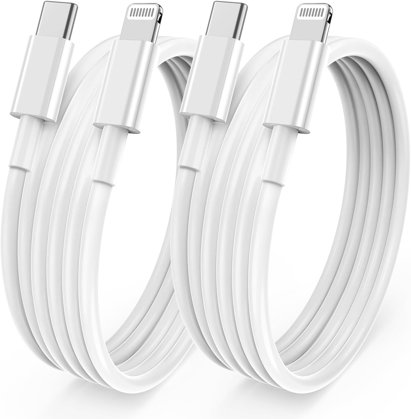 2 Pack 6ft iPhone Fast Charger Cable, [Apple MFi Certified] USB C to Lightning Cable Long,Type C Port Support Quick Apple Charging Cord for iPhone 14 Pro/14/13 Pro/12 Pro Max/12 Mini/11 Pro/XS/XR/iPad