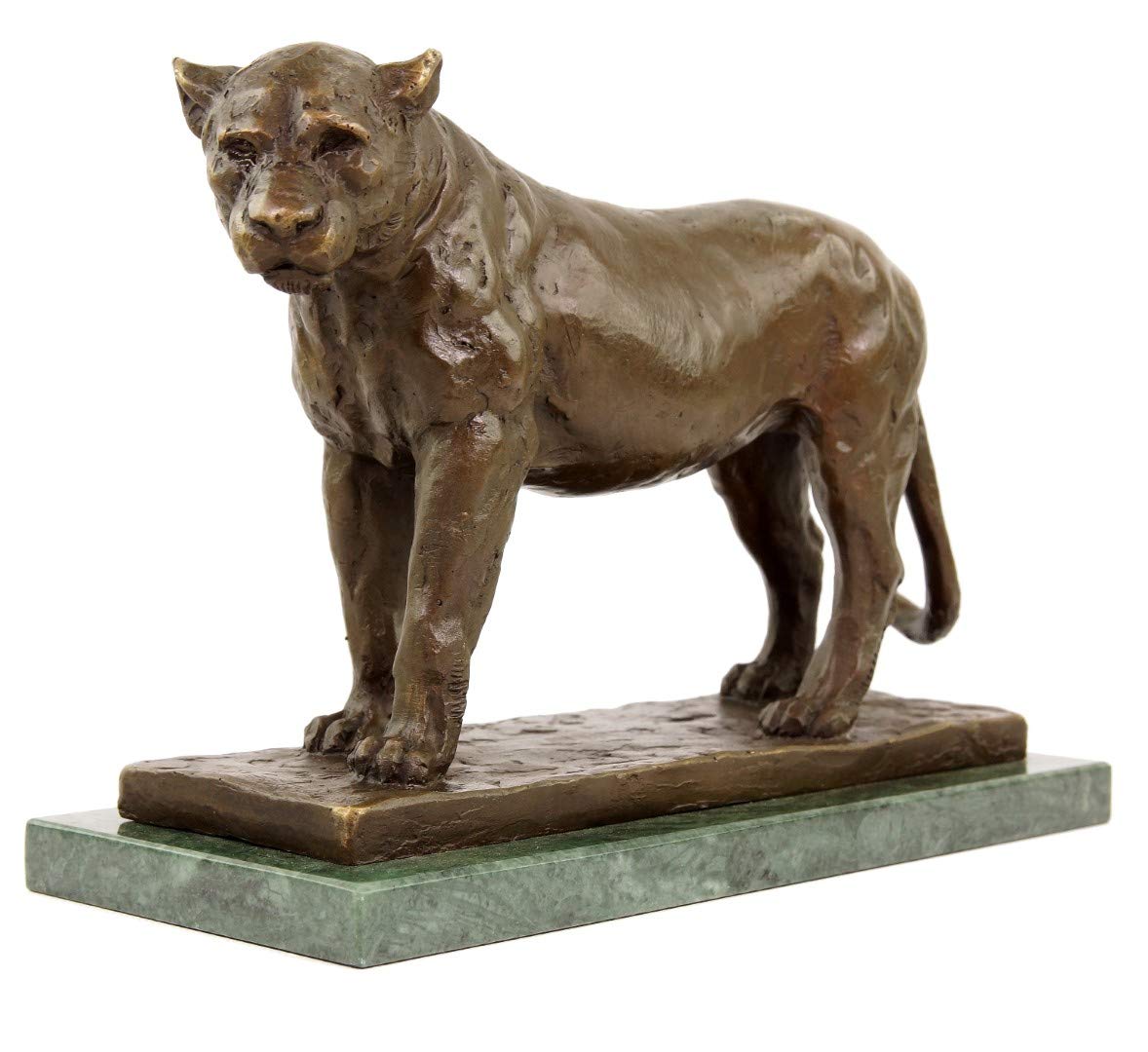 Numerowana statuetka z brązu - nubiczny lwian (Lionne de Nubie) - 1909/10 - podpisana Rembrandt Bugatti - limitowana figurka zwierzęca - rzeźba designerska - dekoracja - kupisz sztukę - 100% brąz