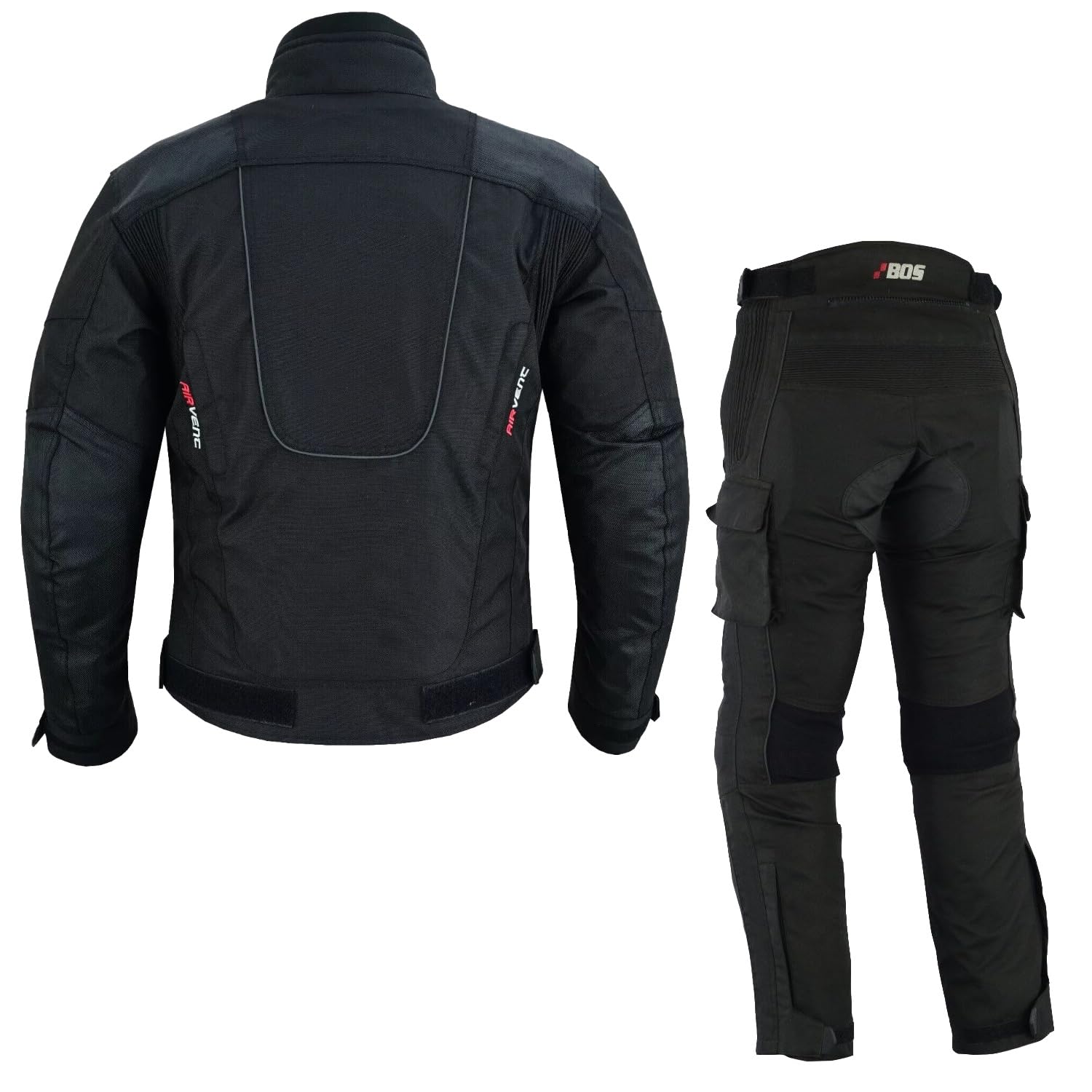 Motorrad Textil Kombi Wasserdicht,Touring Jacke+Hose Set,CE Schutz,Thermofutter,Reflektoren,Biker Motorradanzug 2-Teilig Textil Jacke+Hose