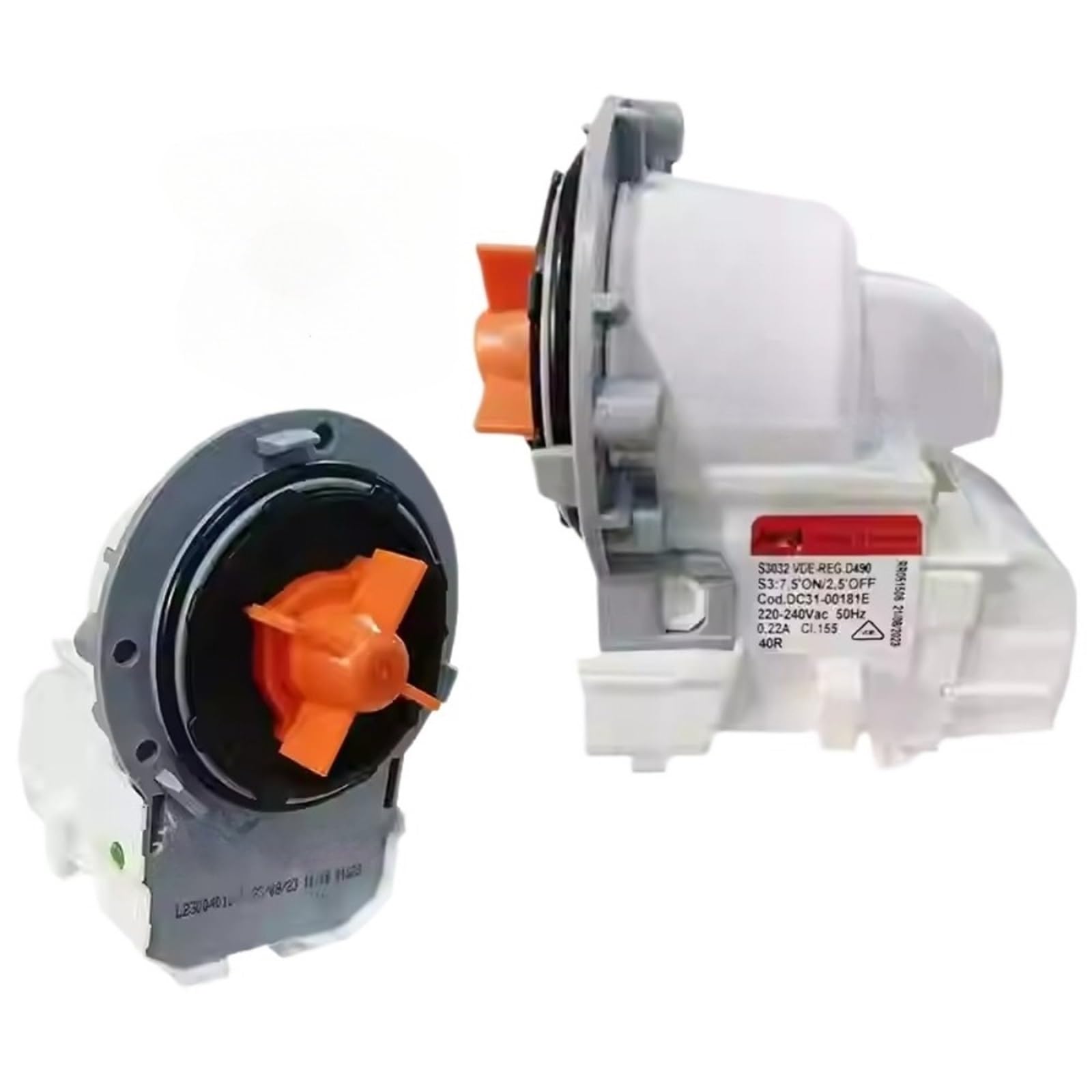 JKDND Compatible With Samsung Washer Drain Pump Motor S3032 220V 50Hz DC31-00181E Washer Drain Parts