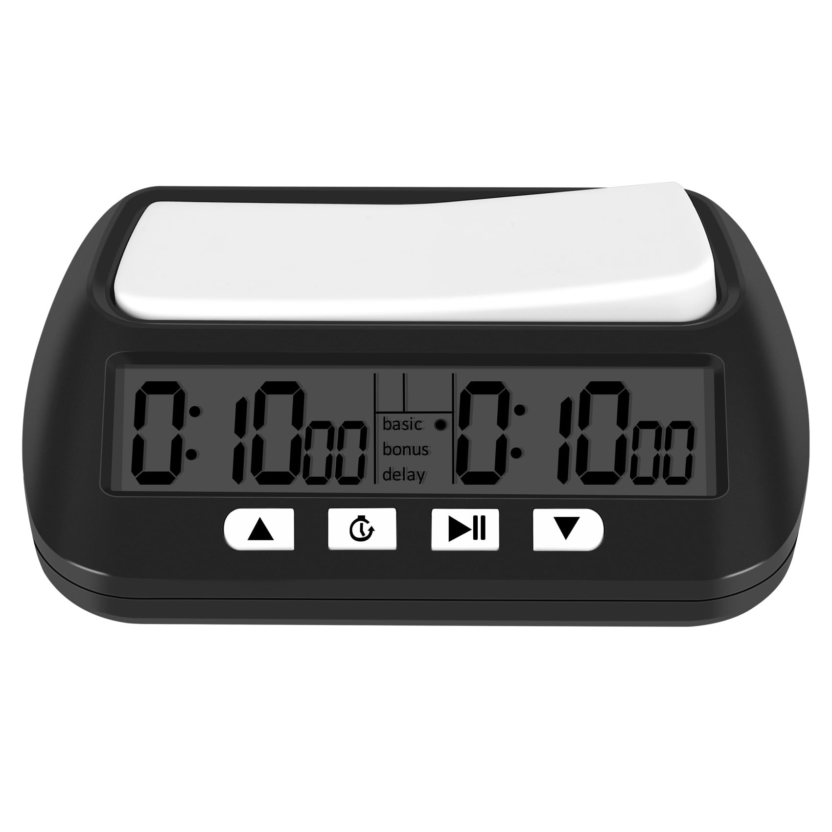 MOLERRI Chess Clock, Digital Chess Timer & Game Timer, Multipurpose Portable Professional Clock Black