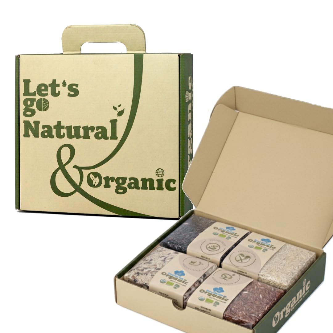Amazon.com : Organic Thai Jasmine Rice Gift Set - 4 Kinds of Rice