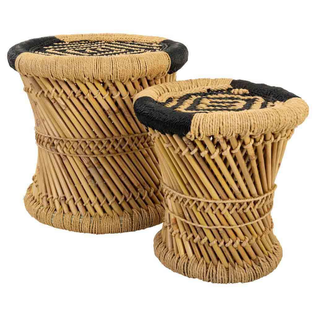 Taburete de bambu gain de place pour cuisine américaine