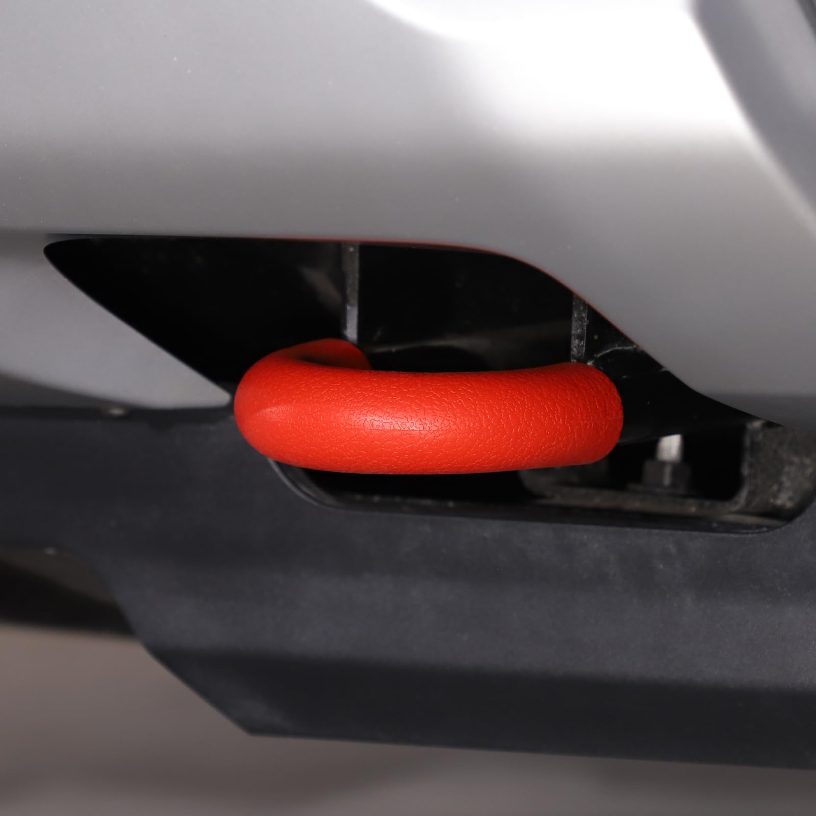 Crochet de remorquage de voiture - Compatible avec Ford Ranger 2023+ - Protection contre les chocs et les rayures pour modèle 23/24/25 - 2 pièces - Rouge
