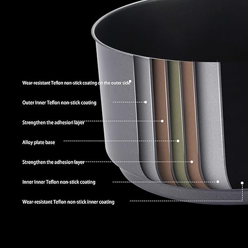 Miniatura 6 de Freidora de aire de 6.8 L, freidora eléctrica de cocina, horno grande antiadherente con pantalla LCD, calefacción de ciclo de 360 grados, horno