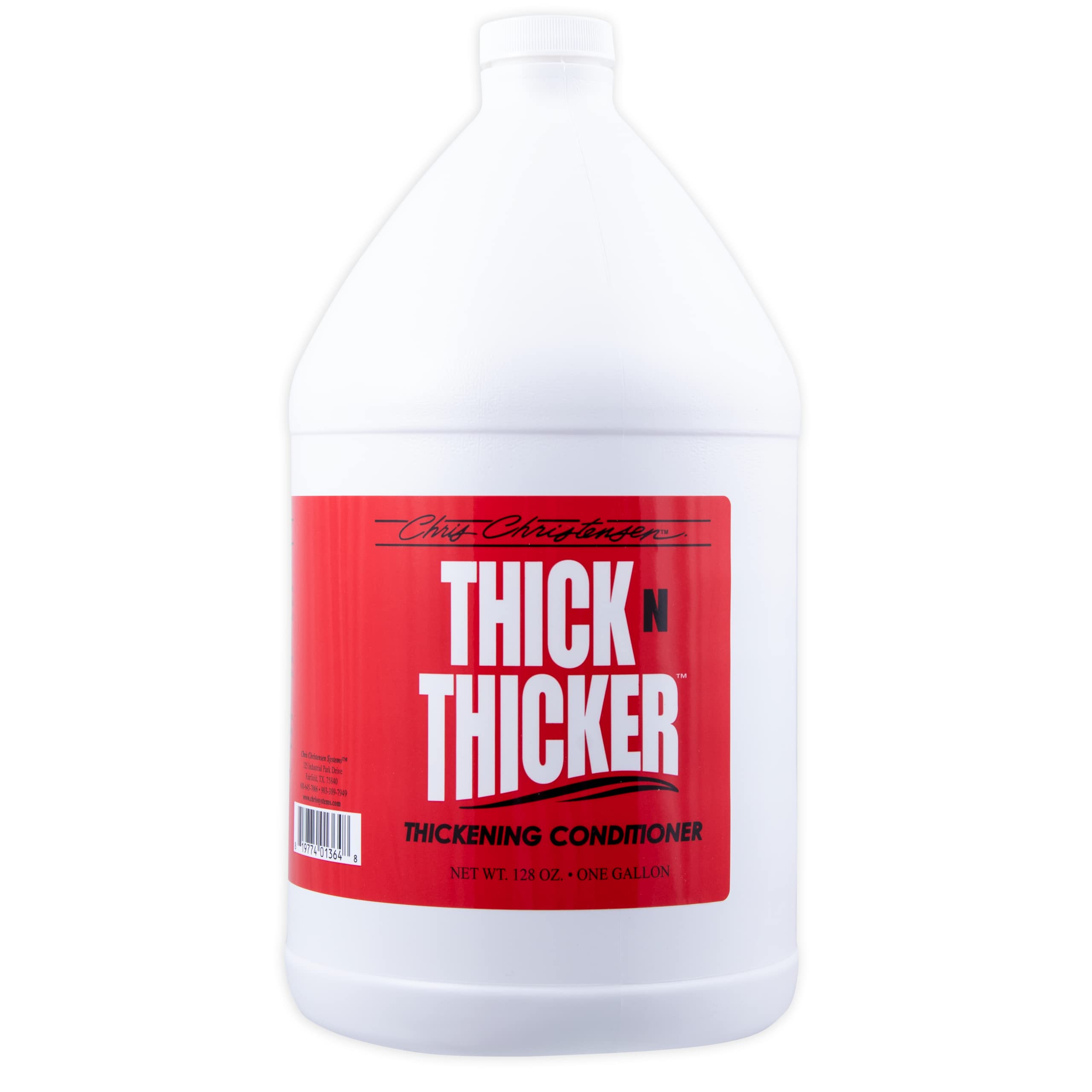 Chris Christensen Thick N Thicker Thickening Dog Conditioner, Groom Like a Professional, Pro-Vitamin Formula, Silicone-Free, Nutrient and Protein Infused Blend, Made in the USA, 3.8L