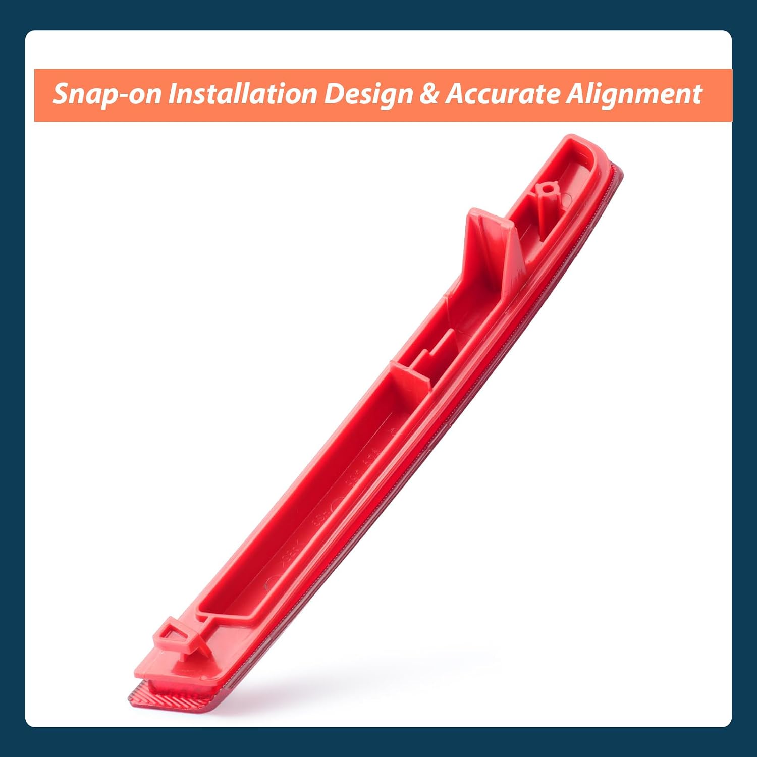 33505-STX-A11 Rear Right Passenger Side Bumper Reflector Lamp Compatible with Acura MDX 2010 2011 2012 2013, Red, Buckle Installation