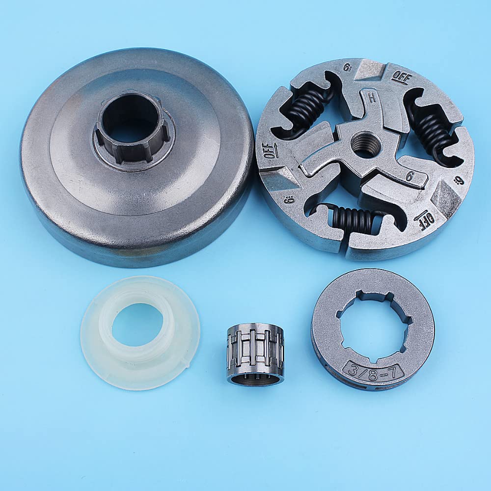 Części do narzędzi 3/8 "koło zębate bębna sprzęgła przekładnia ślimakowa zestaw do Jonsered 2159 CS2156 CS2159 CS 2156 piła łańcuchowa 7 części zamienne zębów