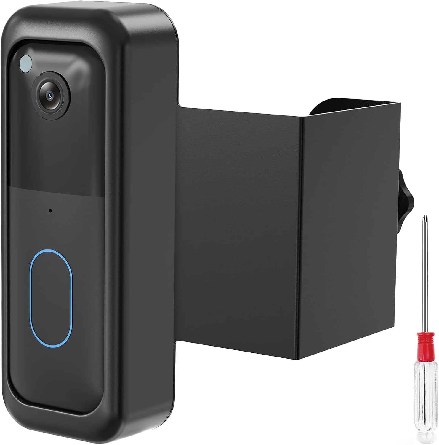 Blink Doorbell Mount, No-Drilling Anti-Theft Doorbell Mount Bracket for Blink Doorbell Camera, Accessories for Apartments, Businesses, Not for Security Door