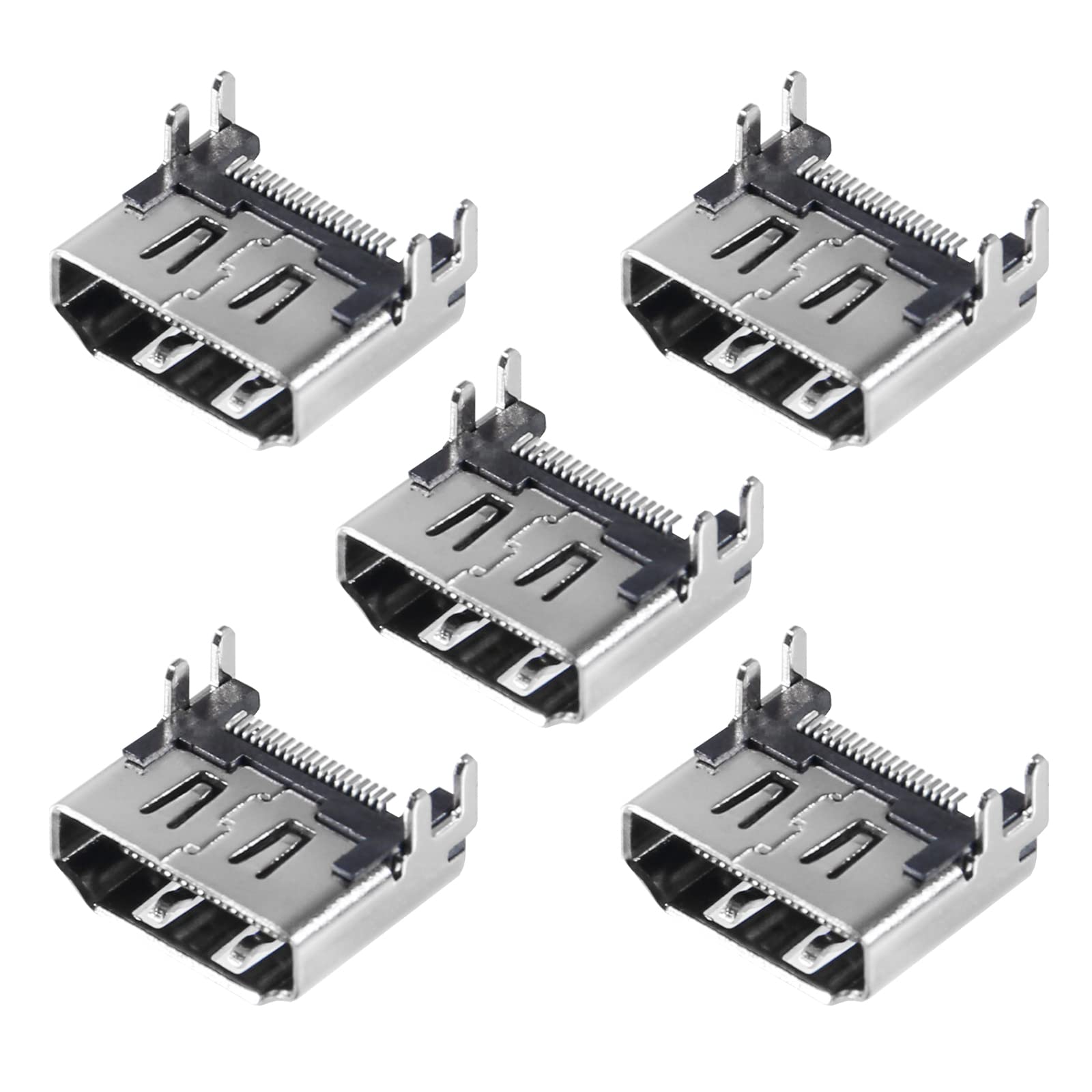DIANN5pcs HDMI Port Socket Interface Connector Replacement Repair Part for PS4 Console HDMI Port Interface Connector