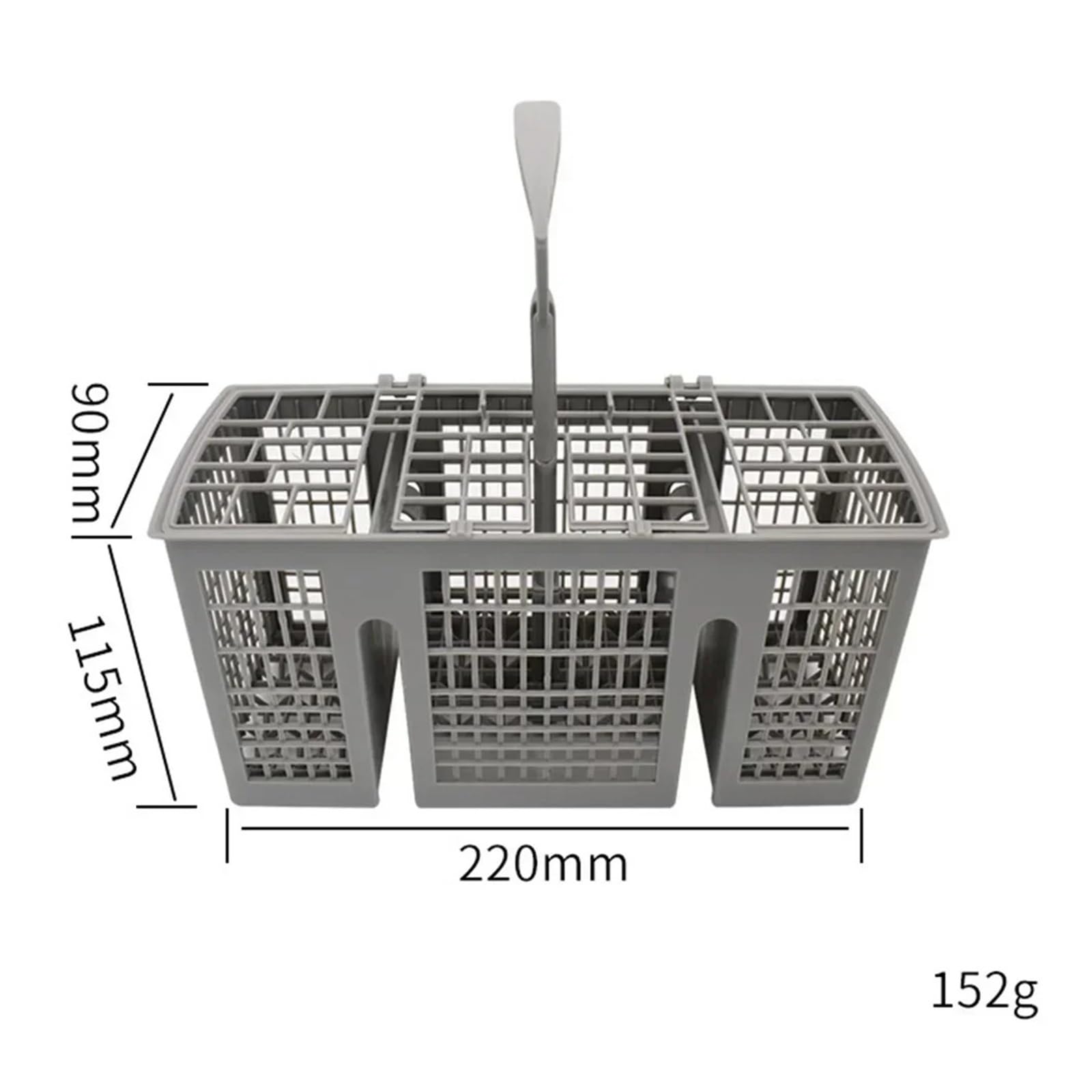 Cesta de cubiertos para lavavajillas con soporte Bauknecht para cubiertos de cocina Sto Solut y accesorio fácil de limpiar