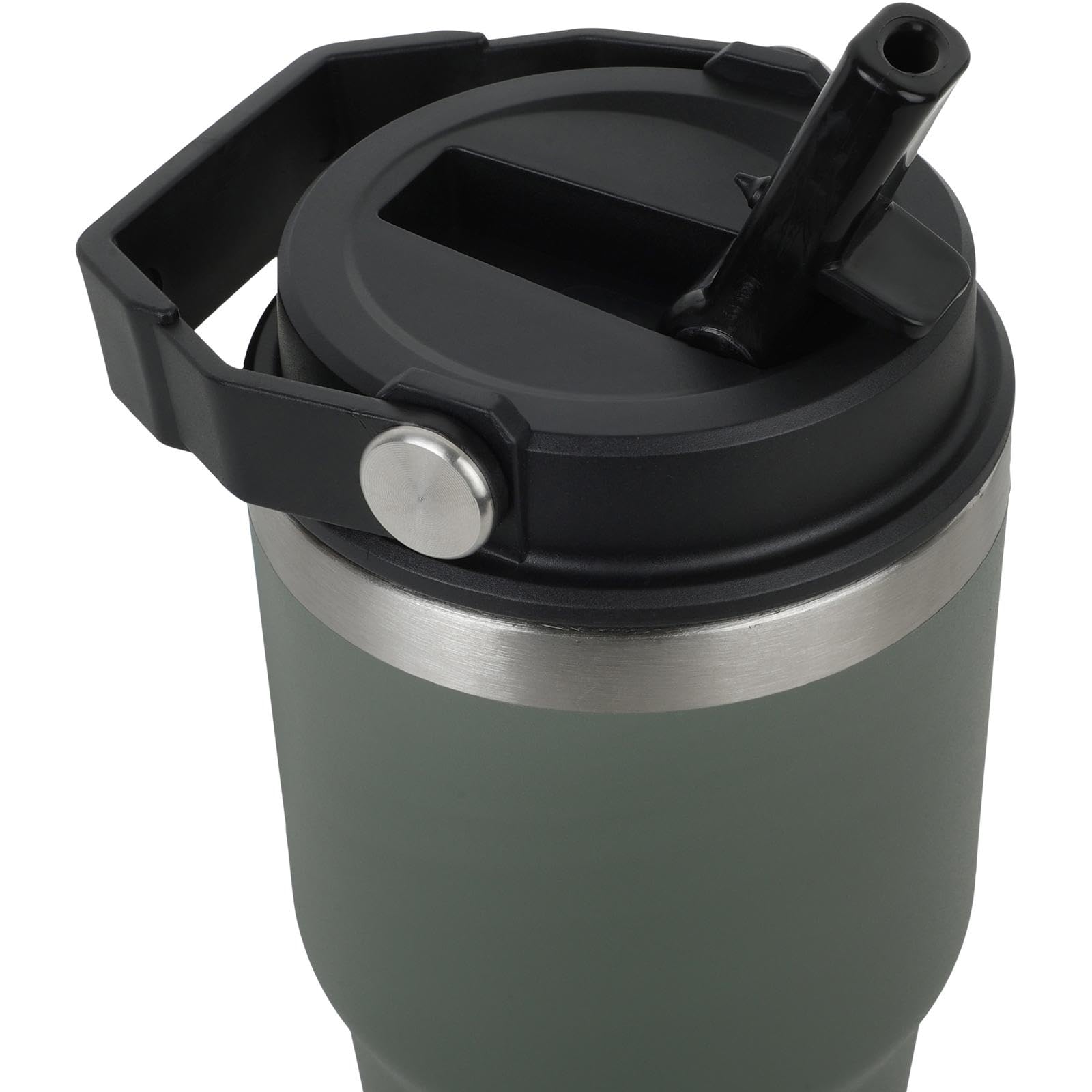 Regatta Bicchiere Termico 0,6L Con Cannuccia Rosa – Acciaio Inox Mantiene Freddo 12h / Caldo 6h - 4