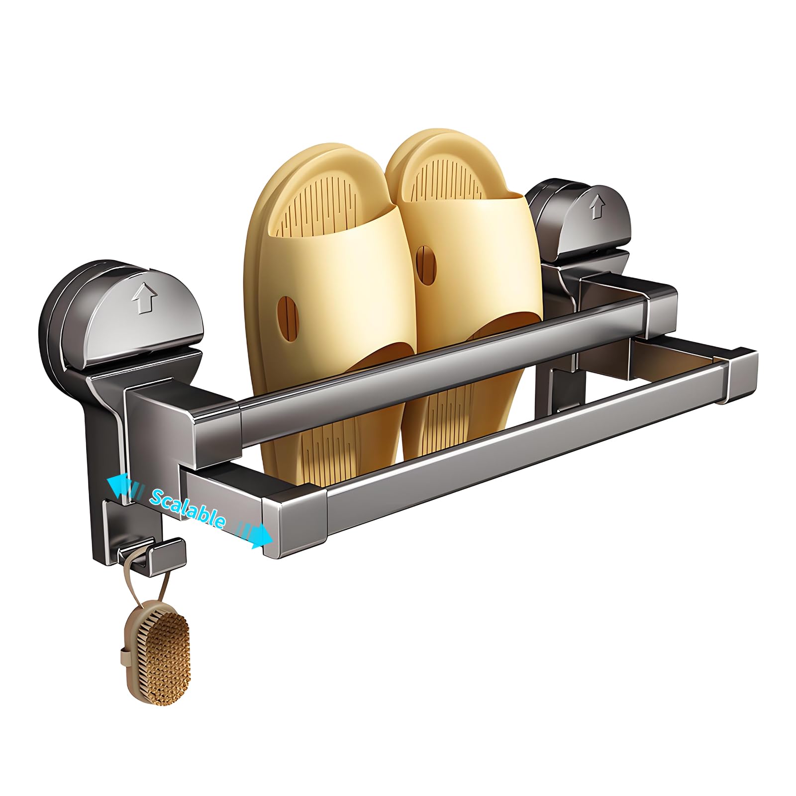 Étagère à chaussures murale extensible fini les trous dans le mur rangement 30cm