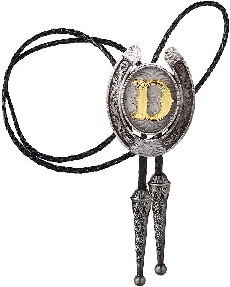"Vintage Bolo Tie with Initial" - Image 4